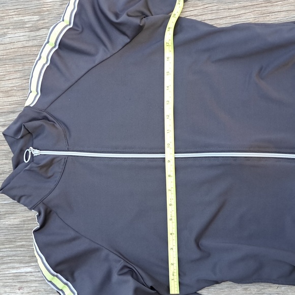Active zipper front long sleeves side pockets athletic jacket M - Picture 2 of 6